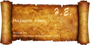 Hajagos Emma névjegykártya